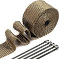 Exhaust Heat Wrap, Tooomplus 2'' x 16' Fiberglass Heat Shield Tape, Heat Wrap by Tooomplus