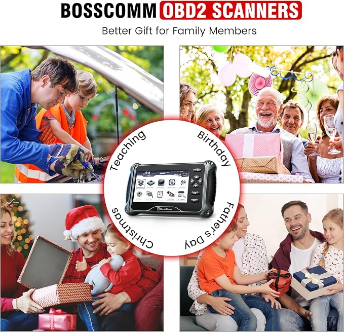 BOSSCOMM IF742 OBD2 Scanner, ABS/SRS/Transmission/Check Engine Code Reader Scan - Image 8