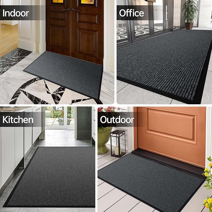 Front Door Mat, Commercial Entrance, Low Profile, Durable Rubber Backing - Image 8