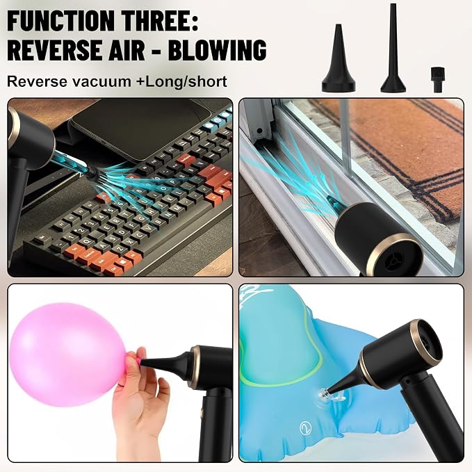 Handheld Car Vacuum Portable Cordless, 20000PA High Power 4 in 1 Vacuum Cleaner - Image 6