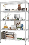 5-Tier Metal Storage Shelving Unit, Adjustable Storage Rack Display Shelves by EKJOfficials