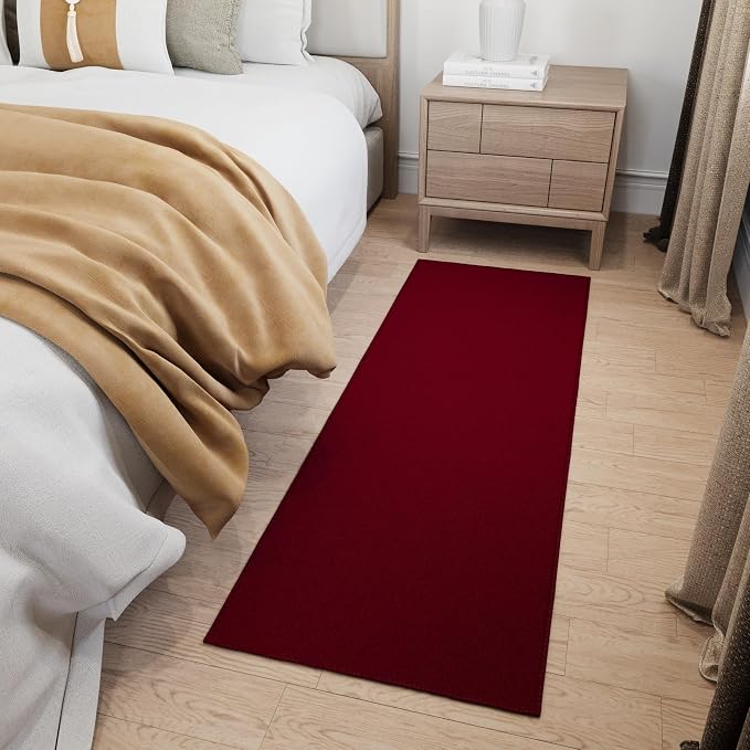 Ottomanson Hallway Runner Rug 20" x 59" Non Slip Solid Area Rugs Easy to Clean - Image 11