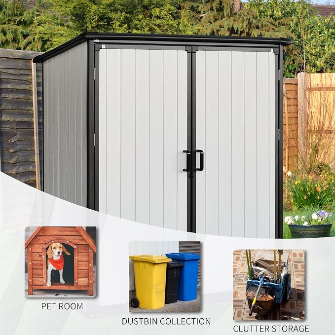5x3 FT Resin Outdoor Storage Shed - Image 4