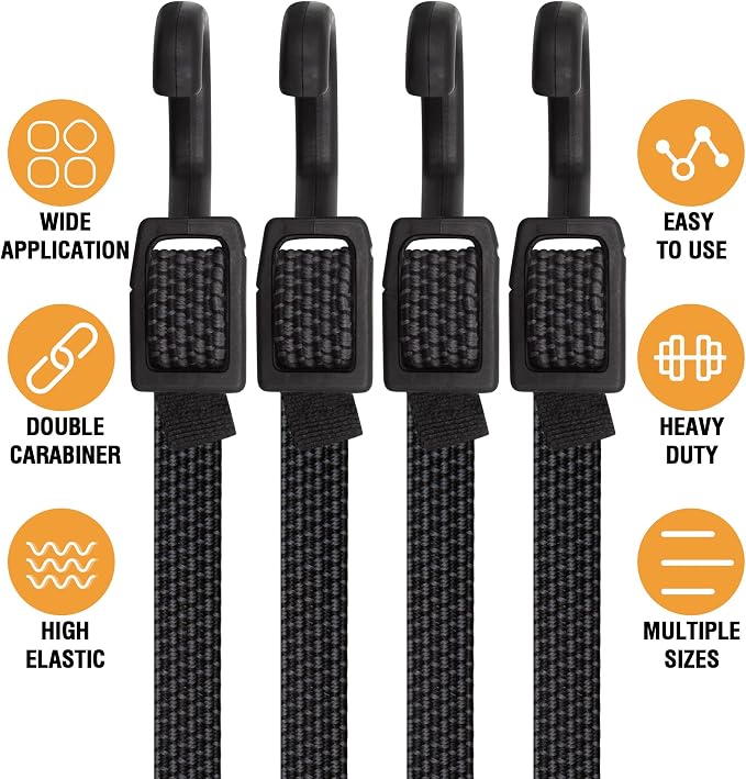 Bungee Cords, Flat Adjustable Bungee Cords - Image 8