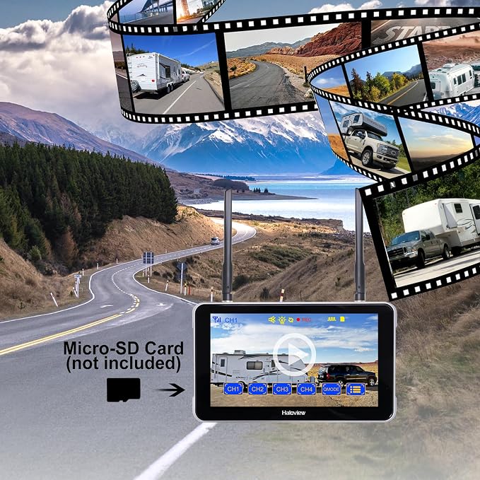 Haloview Byte Tango BT6 Touch RV Backup Camera Wireless 2.4G Digita FHD 1080P - Image 8