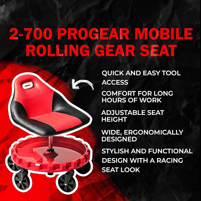 Traxion 2-700 ProGear Mobile Rolling Gear Seat W/Equipment Tray and Five - Image 3