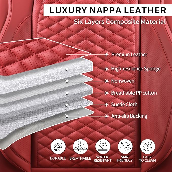 Car Seat Covers Full Set Leather Seat Covers Automotive Seat Covers Universal - Image 6