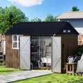 10X8FT Outdoor Steel Storage Shed by MISTMO