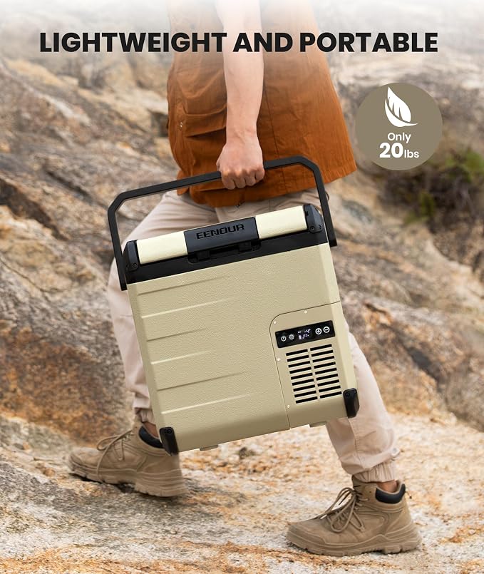 EENOUR D18 12 Volt Car Refrigerator, Portable Freezer 19Qt/18L Battery & Solar - Image 7