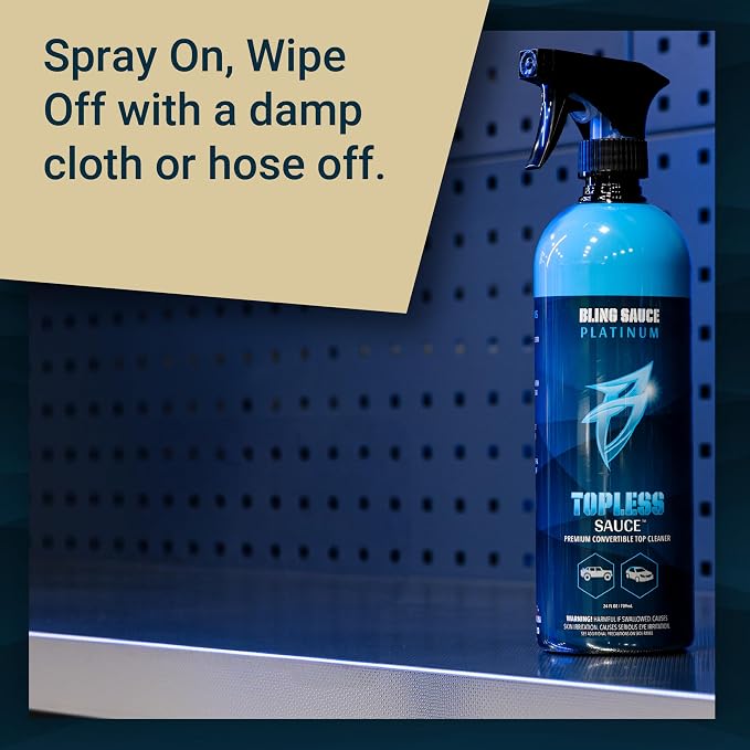 Bling Sauce Platinum: Topless Sauce, The BEST Convertible & Soft Top Cleaner - Image 8