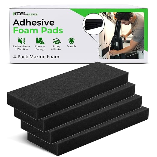 XCEL Foam Rubber Protector Panels – 4 Pack of Versatile Marine Foam Pads – Ideal by XCEL