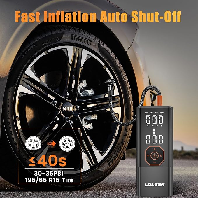Tire Inflator Portable Air Compressor-180PSI Air Pump - Image 2