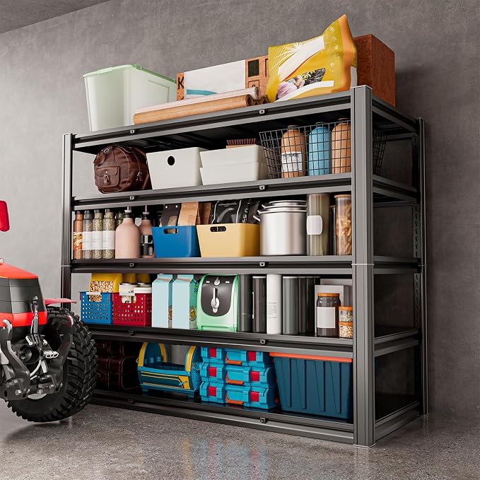 5-Tier 60" W x 24" D x 72" H Garage Shelving 3000LBS Storage Shelves Heavy Duty - Image 2