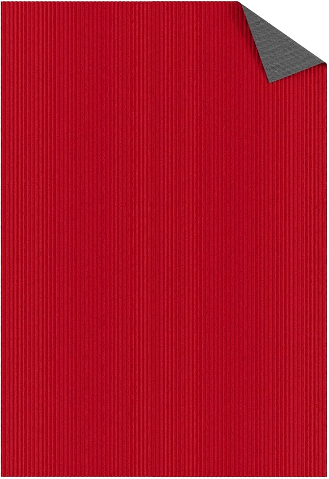 Ottomanson 5' x 6'6" Mud Mat Area Rug Scraper Carpet - Image 9
