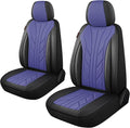 CAROMOP Luxury Faux Leather&Fabric Car Seat Covers 2 Front Seats by CAROMOP