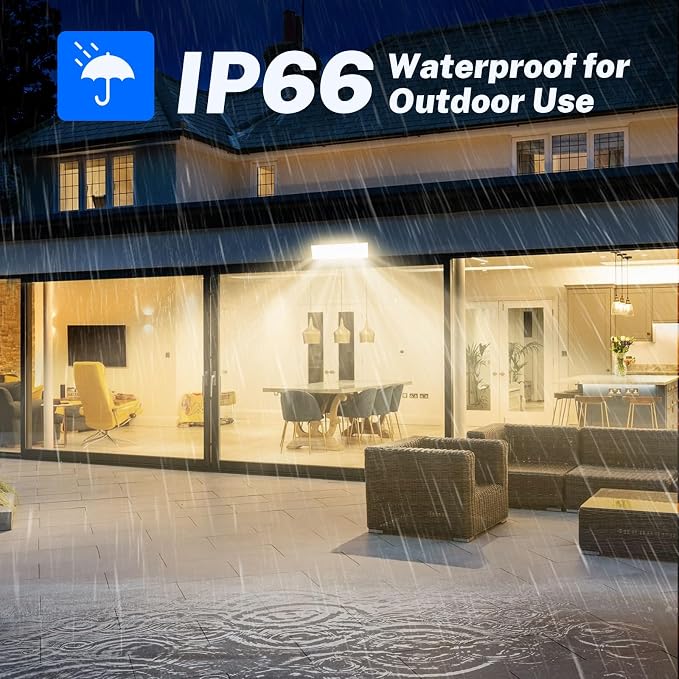 100W LED Shop Light, 11000LM 3000K Warm White Plug in Garage Light - Image 5