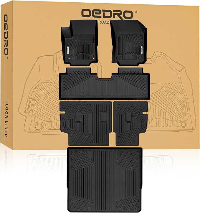 OEDRO Floor Mats for Chevrolet Equinox/GMC Terrain 2018-2024, Custom Fit TPE - Image 9