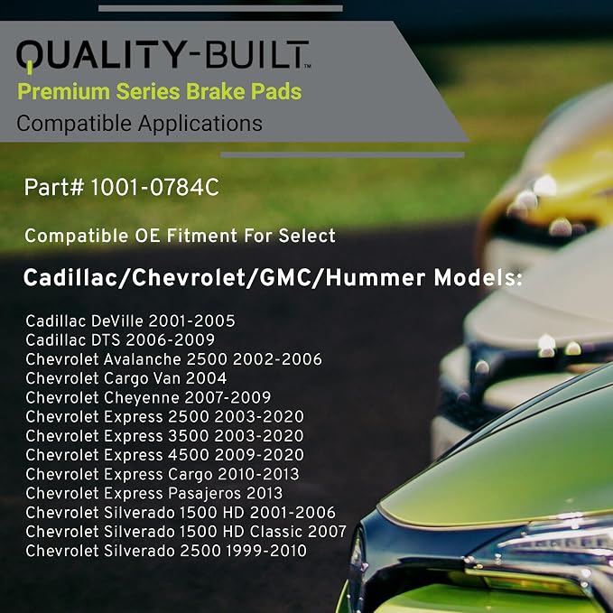 Premium Ceramic Front Brake Pads Compatible - Image 3