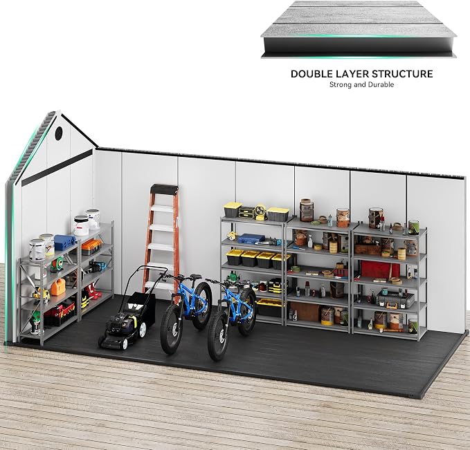 YITAHOME 8x16 FT Outdoor Storage Shed - Image 4