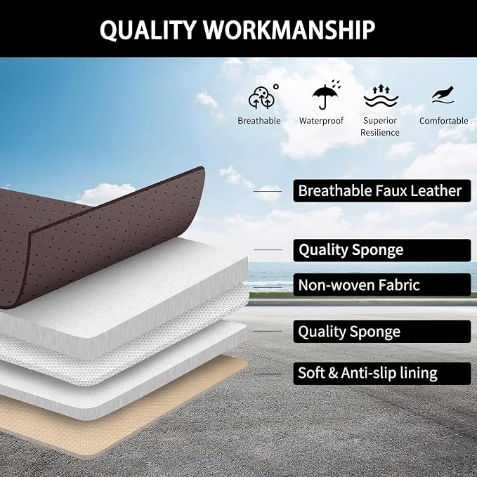 Car Seat Covers Front Seats, Luxury Waterproof Seat Covers, Universal Seat - Image 6