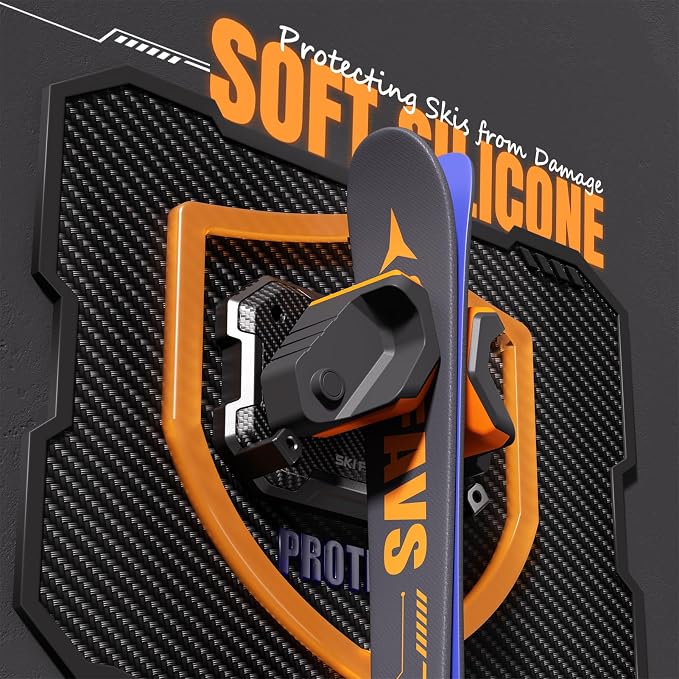 Ski & Snowboard Wall Rack for Garage Wall Fits Any Ski/board, Ski Wall Mount - Image 5