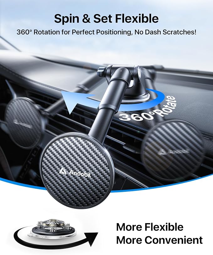 【True Military-Grade】andobil 3 in1 Magnetic Phone Holder - Image 6
