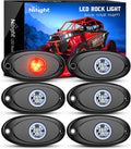 Nilight LED Rock Light 6PCS Underglow Wheel Well Pods Waterproof Exterior by Nilight