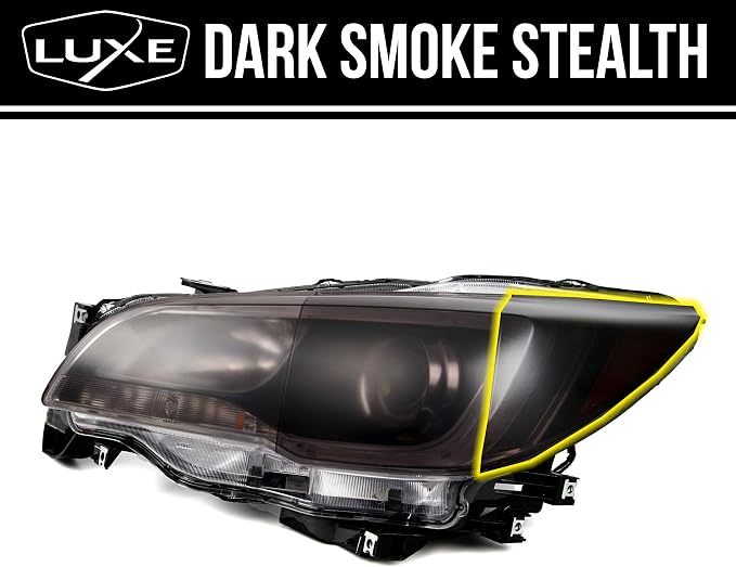 Luxe LightWrap Dark Smoke Stealth Universal Headlight Tail Light Tint Kit - Image 3