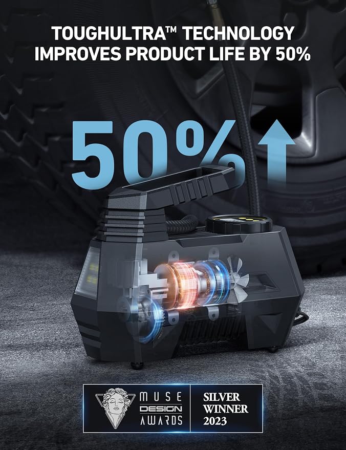 AstroAI Tire Inflator Portable Air Compressor Air Pump - Image 3