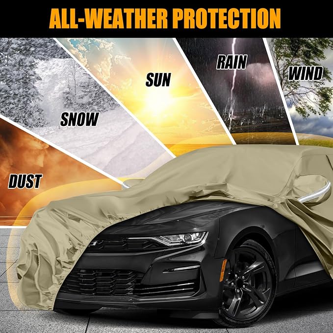 Waterproof Car Covers Replace for 2010-2025 Chevy Camaro, Windproof Bands for - Image 6