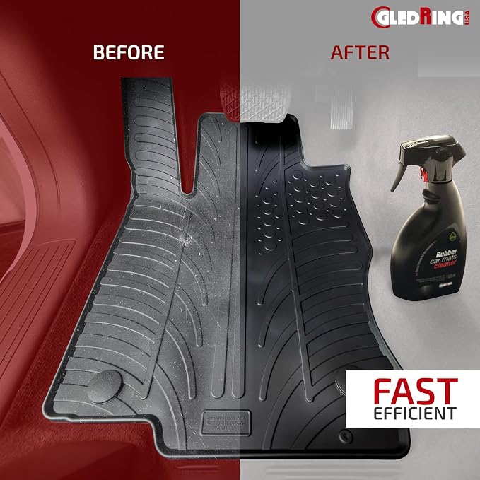 Gledring Rubber Car Mats Dry Wash Cleaner - Image 2