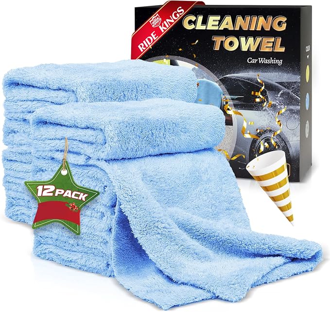 Car Wash Towel for Car, Motorcycle, Endless Extra Soft, Reusable and Durable by RIDEKINGS