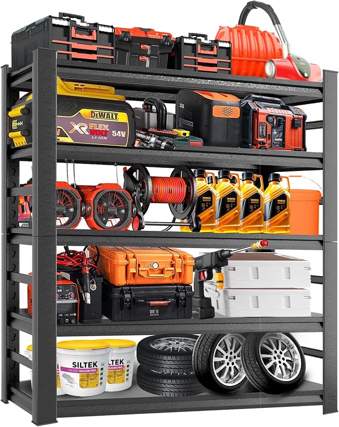Adjustable Heavy Duty Metal Garage Shelving Unit by Notmise