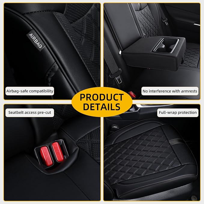 Custom Fit RAV4 Seat Covers for 2019-2025 Toyota RAV4 LE, XLE Premium, Limited - Image 6