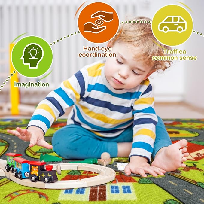STARUIA Washable Kids Carpet Playmat Rug - Image 5