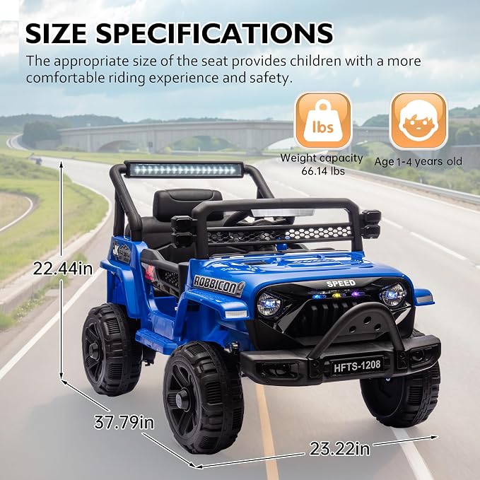 12V Ride on Electric Truck Car for Kids, 12V Kids Electric Vehicles w/Remote - Image 4