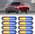 HLauto 1200T Emergency Strobe Grille Lights: 8pcs 12 LED Sync Feature Safety by HLauto