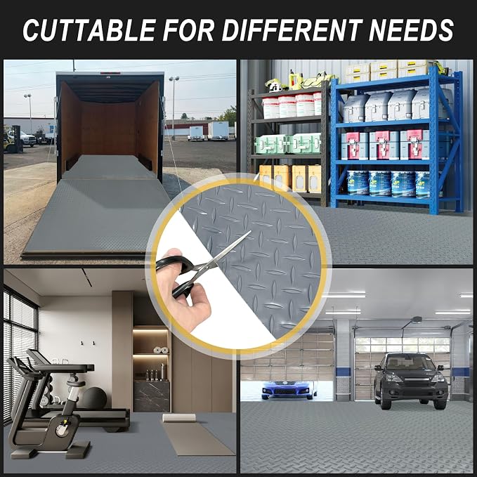 7.5x25 FT Garage Floor Mat, 2.8mm Thickened Flooring Roll - Image 8