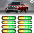 HLauto 1200T Emergency Strobe Grille Lights: 8pcs 12 LED Sync Feature Safety by HLauto