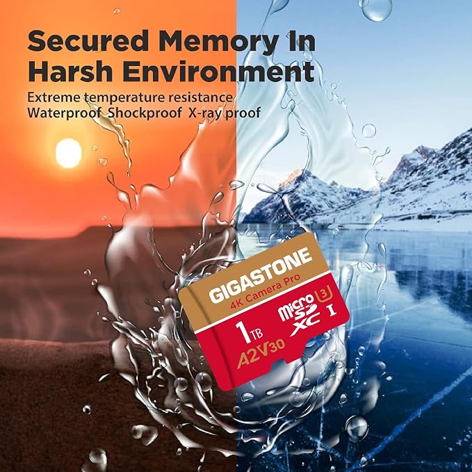GIGASTONE 1TB Micro SD Card 4-Pack, 4K Camera Pro, R/W up to 150/130 MB/s - Image 7