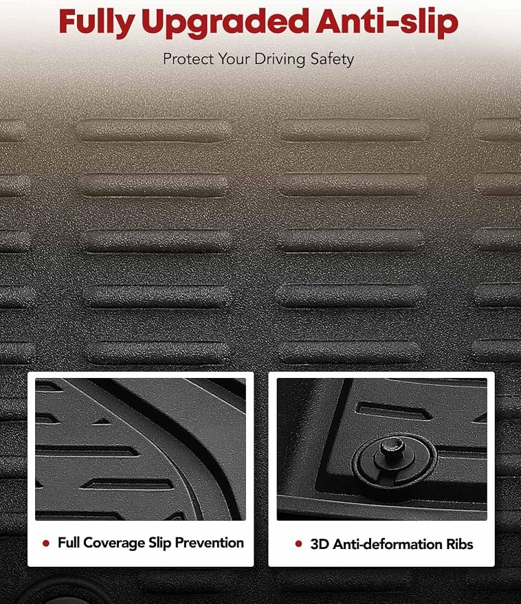 YHTAUTO Floor Mats Fit 2020-2024 Hyundai Sonata & 2021-2025 Kia K5 FWD - Image 4