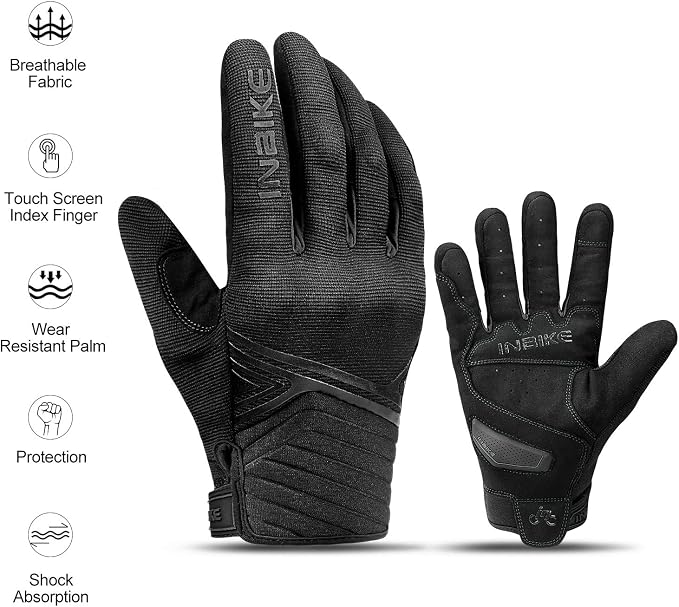 INBIKE Breathable Mesh Motorcycle Gloves Touchscreen - Image 8