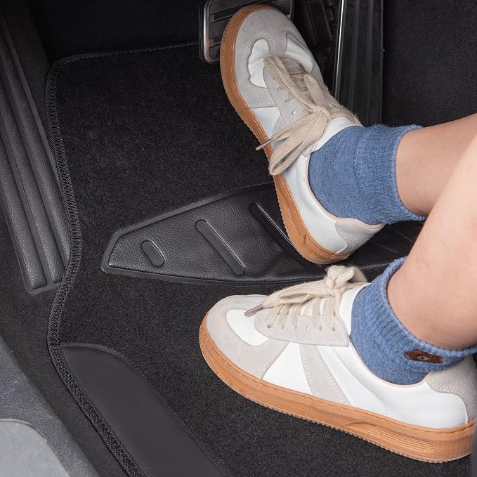 CAR PASS Waterproof Universal Fit Car Floor Mats, Faux Leather Car Carpet Mats - Image 3