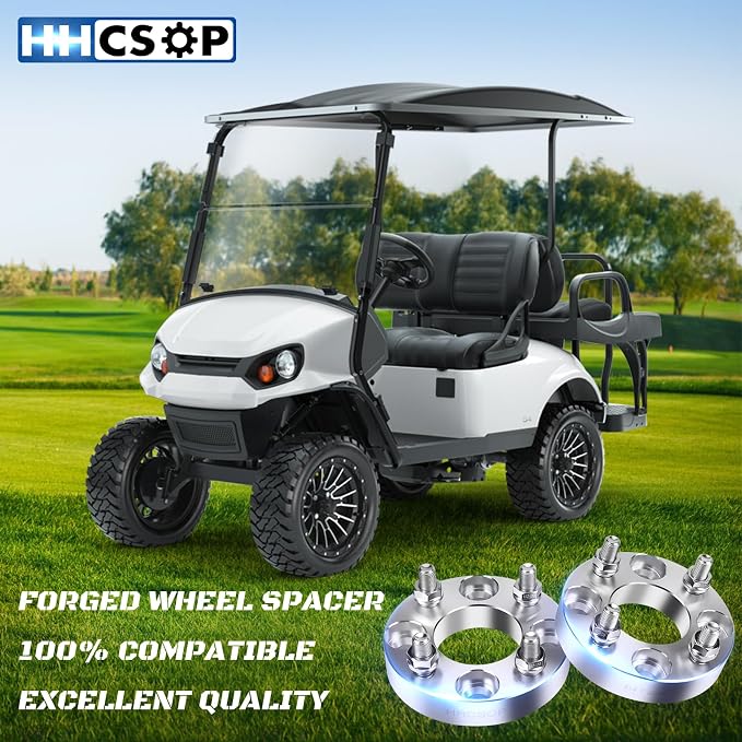 HHCSOP 4x4 Golf Cart Wheel Spacers, 1 inch ATV Wheel Adapters - Image 7