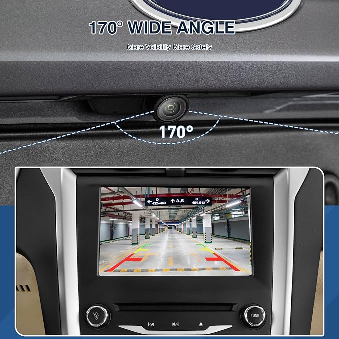 Rear View Backup Camera Fit for Ford Fusion 2013-2016, Reversing Parking Assist - Image 4