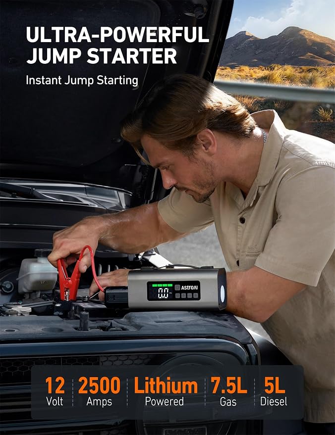 AstroAI Portable Car Battery Jump Starter - Image 4