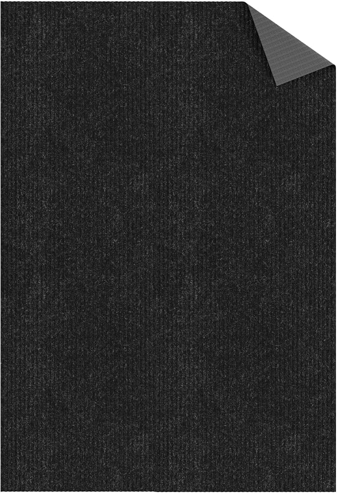Ottomanson 6'6" x 12' Mud Mat Area Rug Scraper Carpet - Image 8