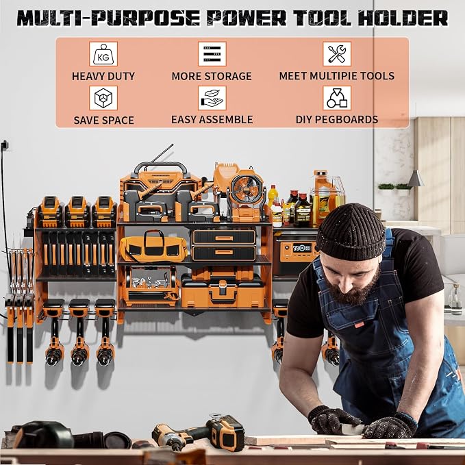 45" Large Power Tool Organizer Wall Mount - Image 6