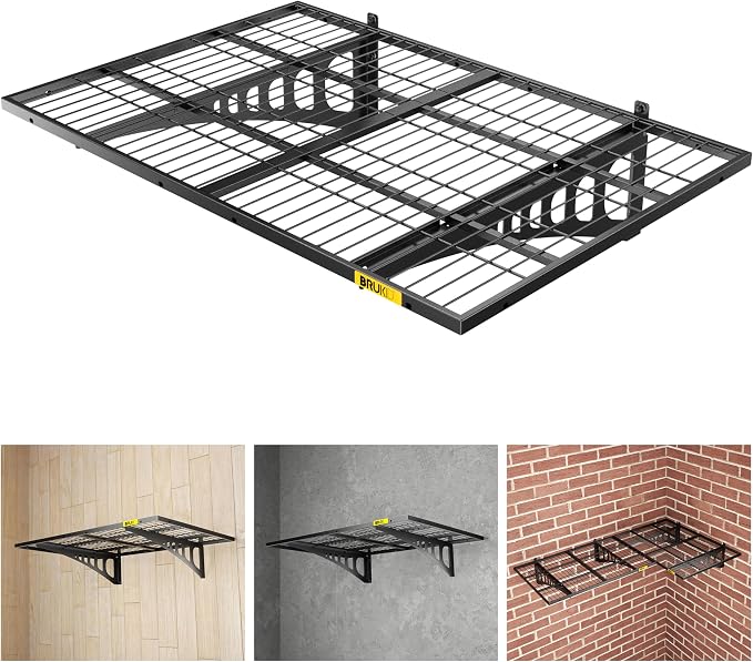 2x3ft Adjustable Rail Wall Garage Storage Shelf, Tool Room, Supermarket Wall by Unknown