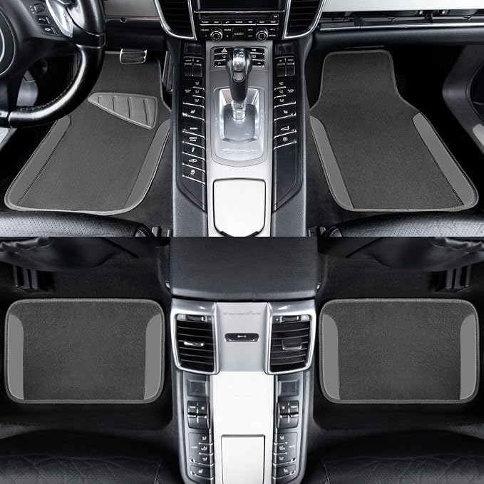 CAR PASS Waterproof Universal Fit Car Floor Mats, Car Mats Fit - Image 3